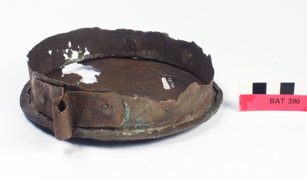 Copper/brass artefact recovered from Batavia