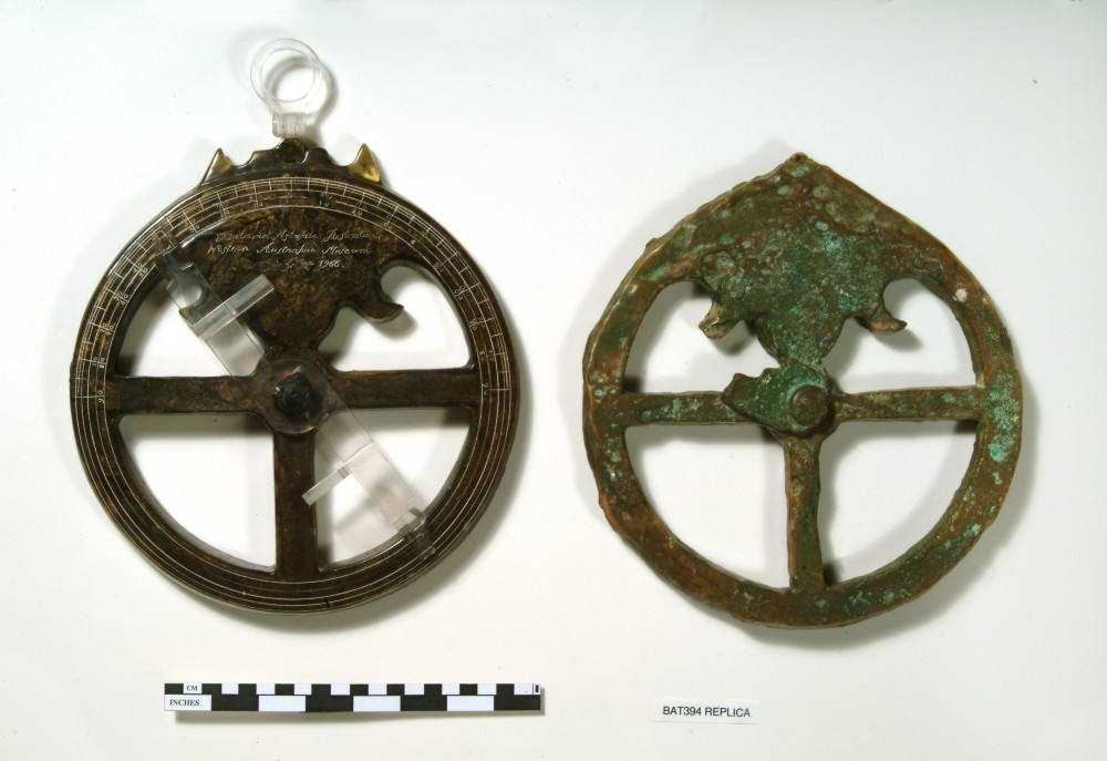 Replicas artefact recovered from Batavia