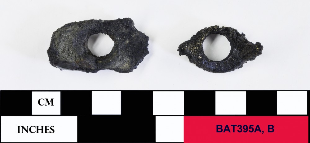 BAT395AB Copper/brass artefact recovered from Batavia