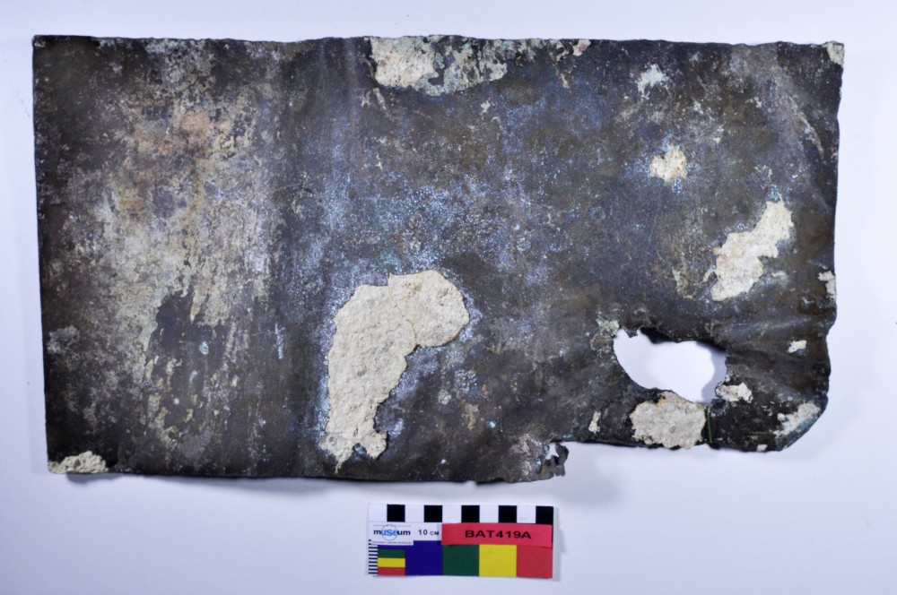 BAT419A Copper/brass artefact recovered from Batavia