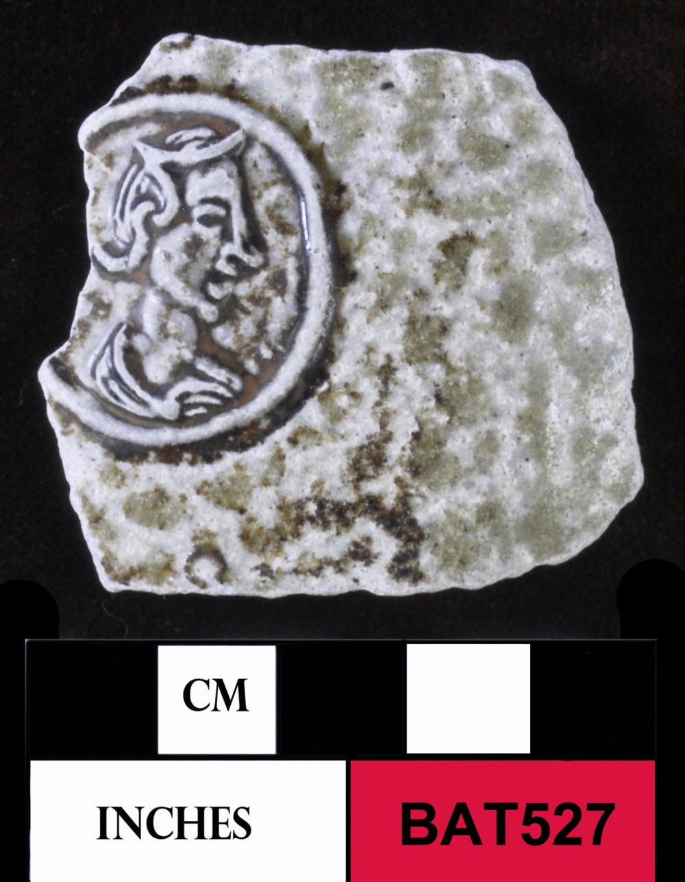 BAT527 Stoneware artefact recovered from Batavia