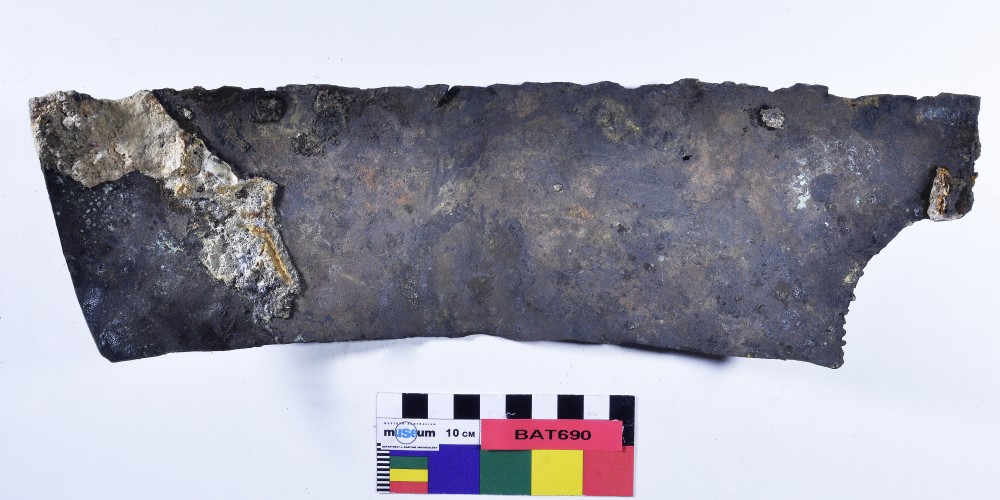 BAT690 Copper/brass artefact recovered from Batavia
