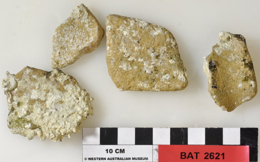 BAT2621 Majolica artefact recovered from Batavia