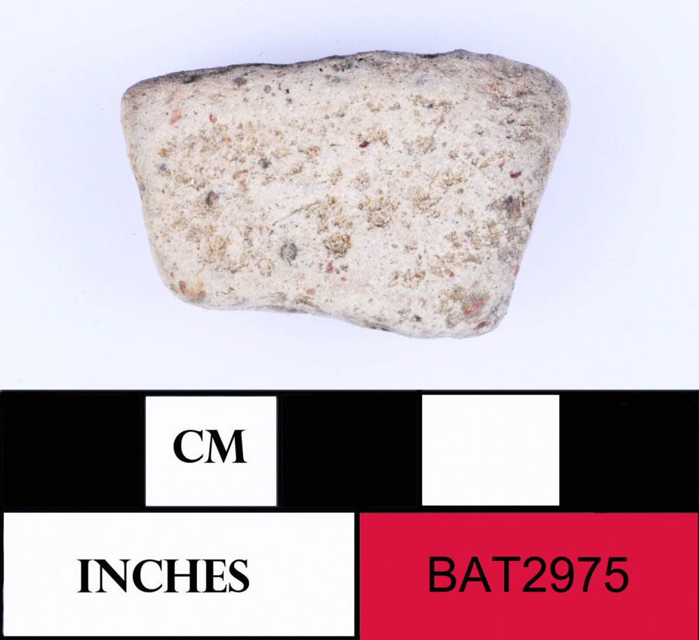 BAT2975 Earthenware artefact recovered from Batavia