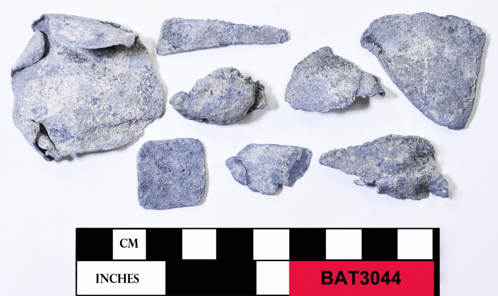 BAT3044 Lead artefact recovered from Batavia