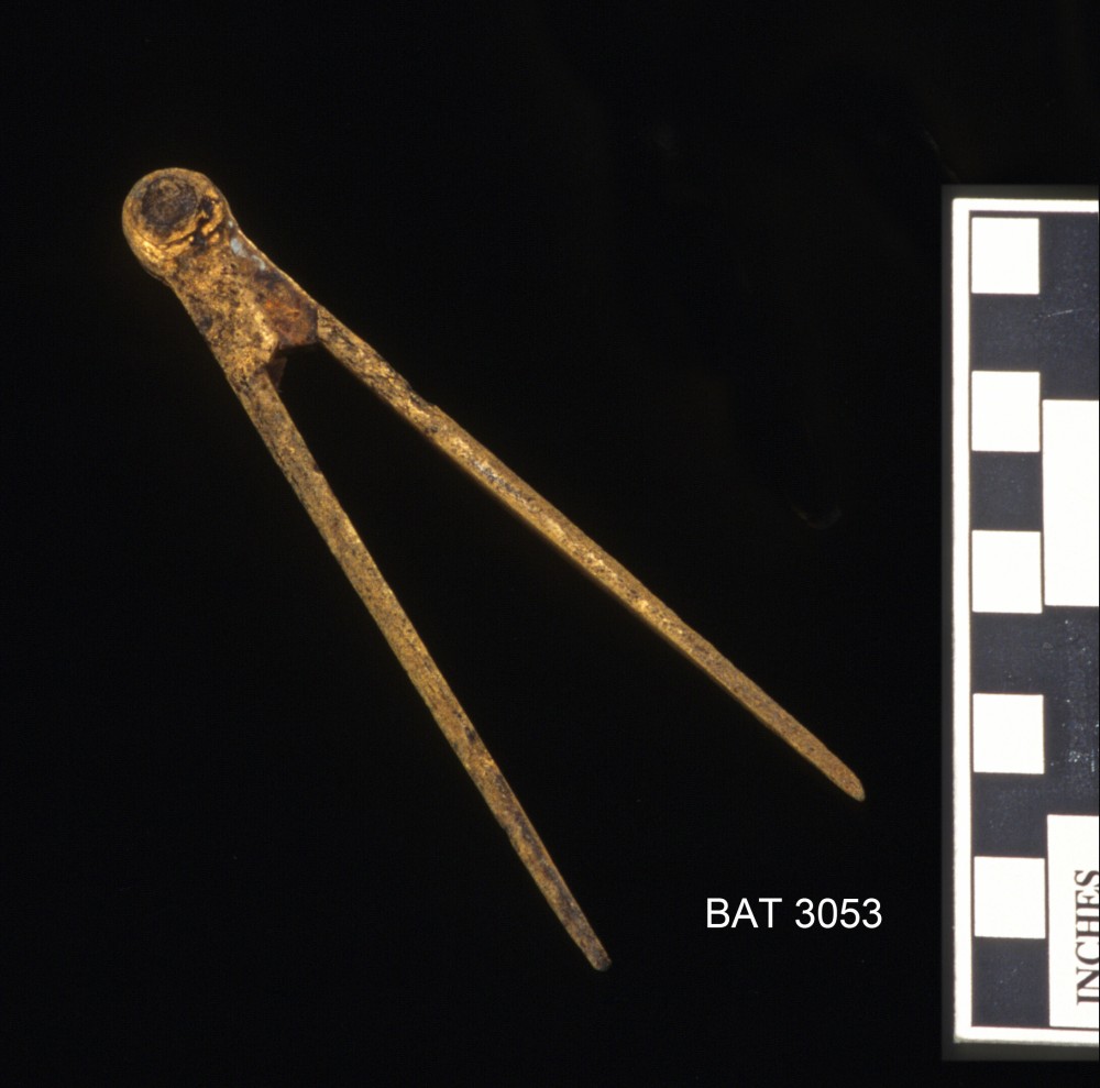 BAT3053 Copper/brass artefact recovered from Batavia