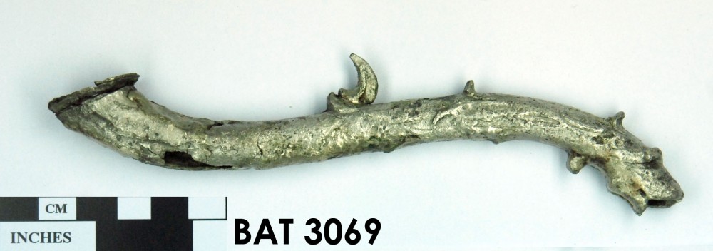 BAT3069 Silver artefact recovered from Batavia