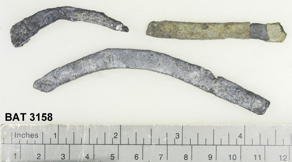 BAT3158 Lead artefact recovered from Batavia