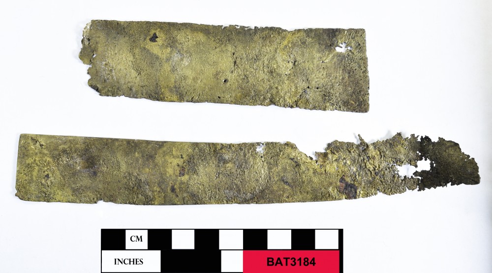 Copper/brass artefact recovered from Batavia