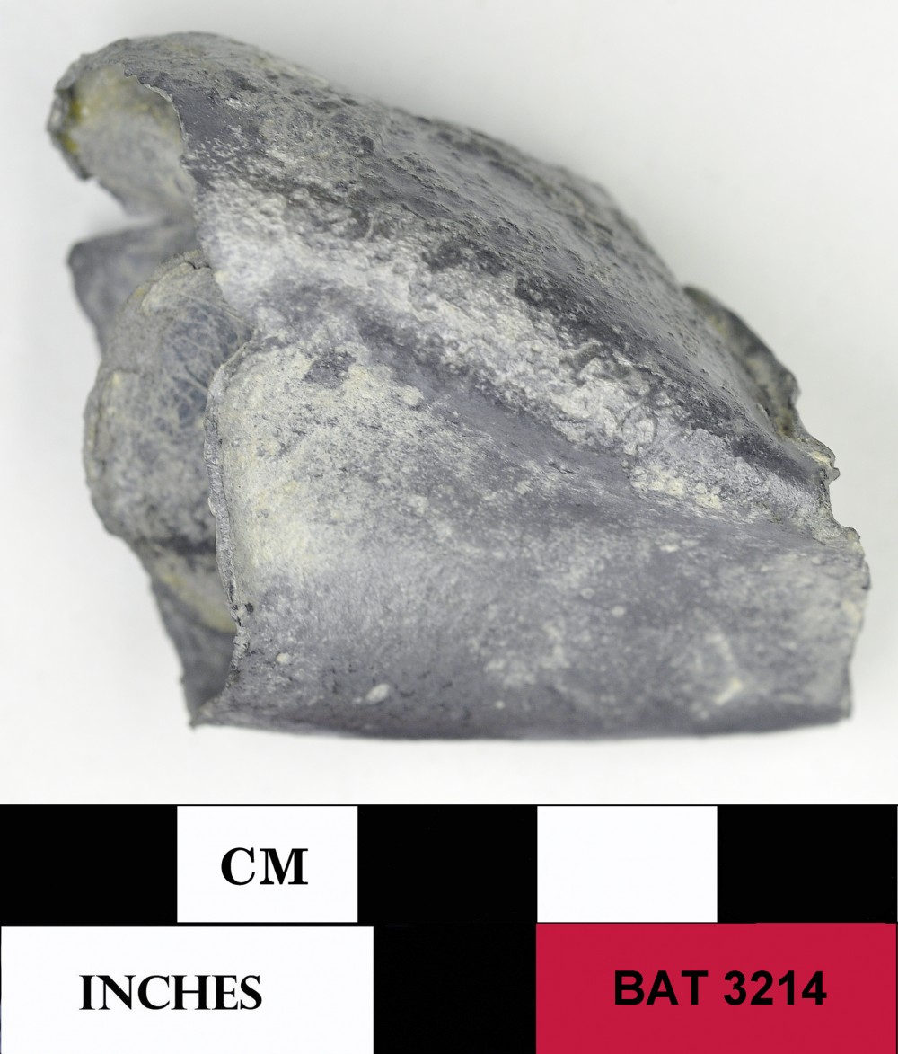 BAT3214 Lead artefact recovered from Batavia