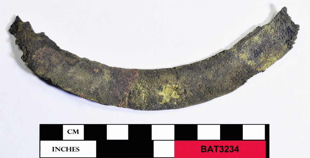 Copper/brass artefact recovered from Batavia
