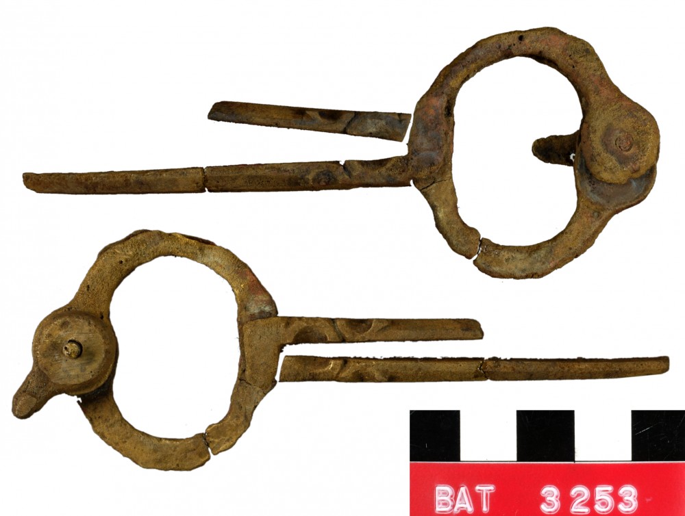 BAT3253 Copper/brass artefact recovered from Batavia