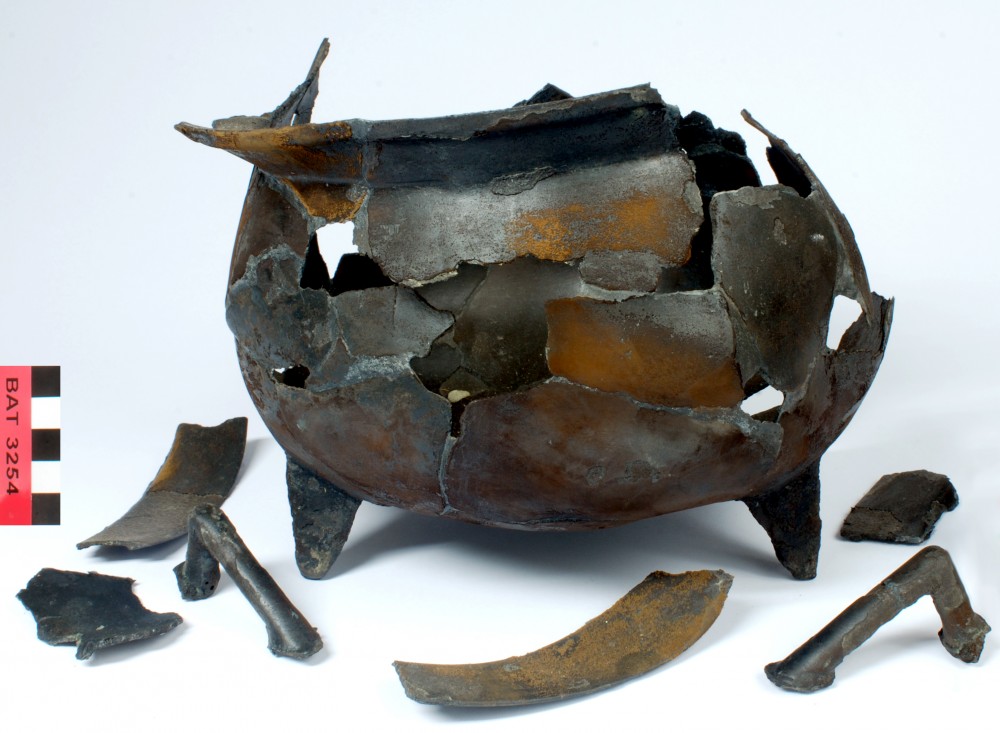 BAT3254 Copper/brass artefact recovered from Batavia