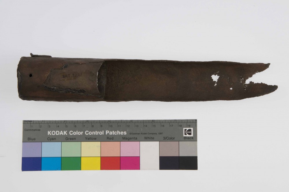 Copper/brass artefact recovered from Batavia