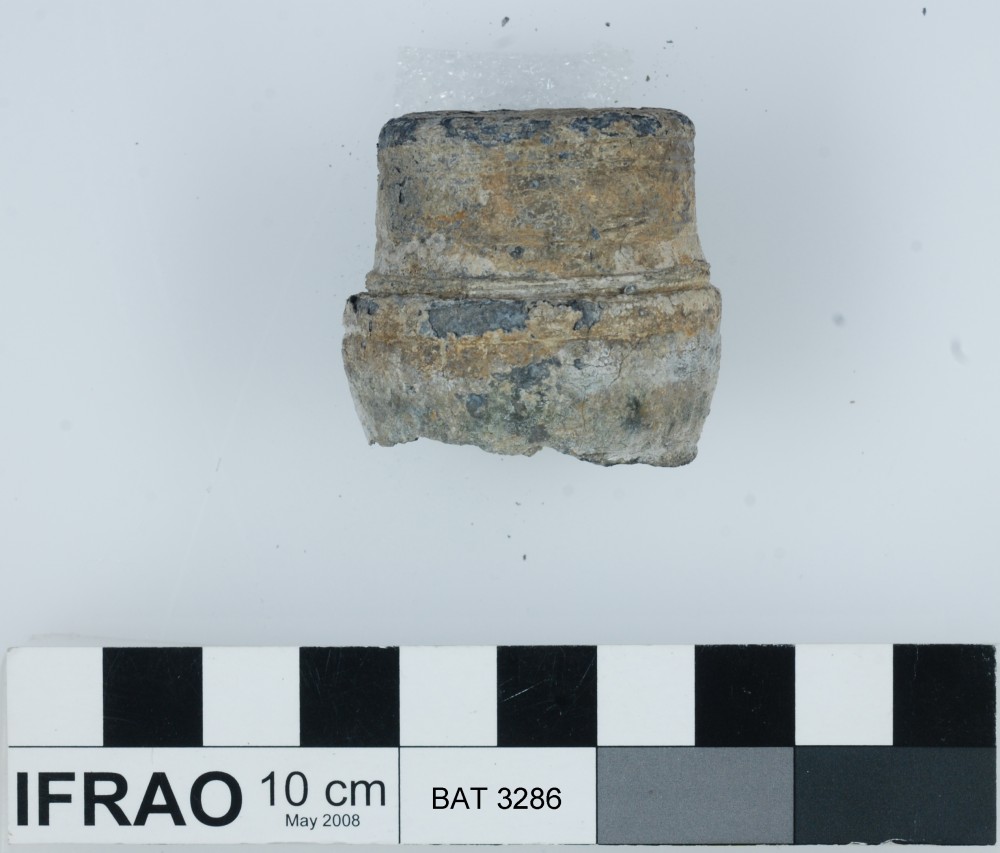 Pewter artefact recovered from Batavia