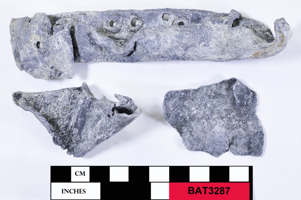 BAT3287 Lead artefact recovered from Batavia