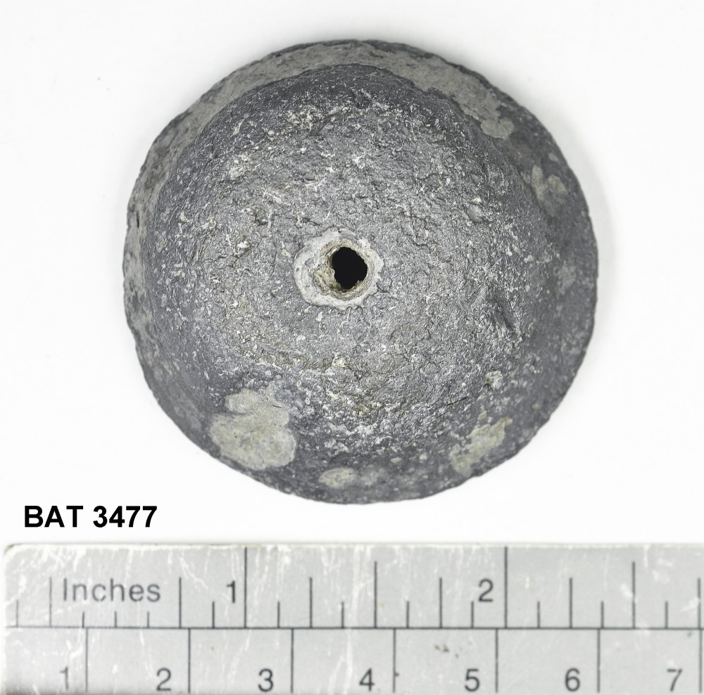 BAT3477 Lead artefact recovered from Batavia