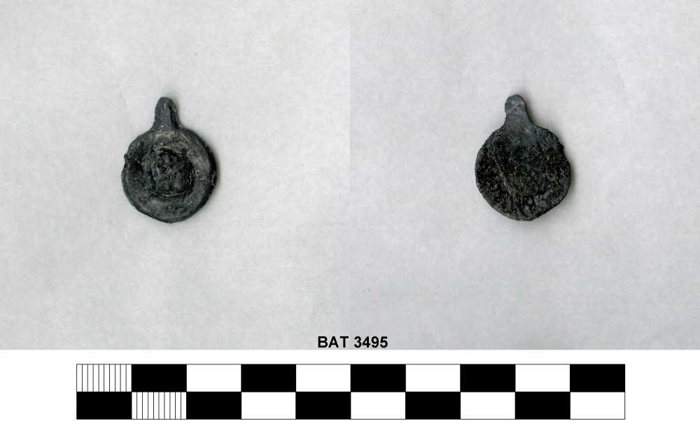 BAT3495 Lead artefact recovered from Batavia