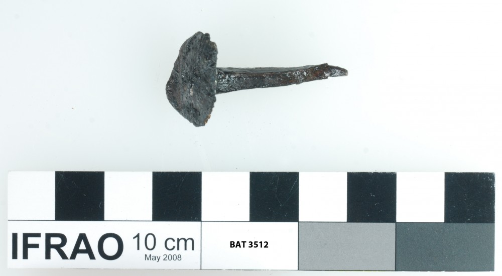 Copper/brass artefact recovered from Batavia