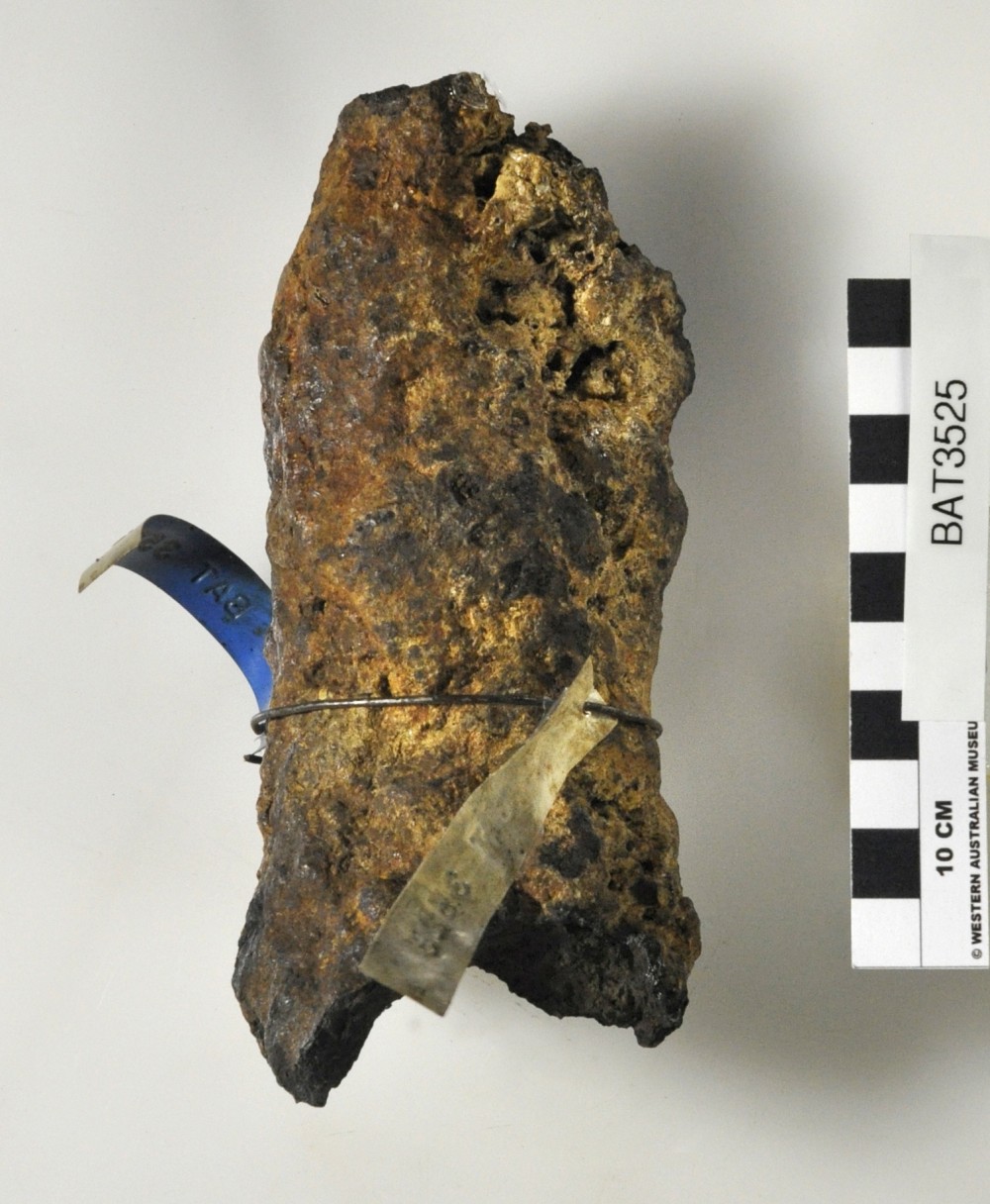 Ship's fittings artefact recovered from Batavia
