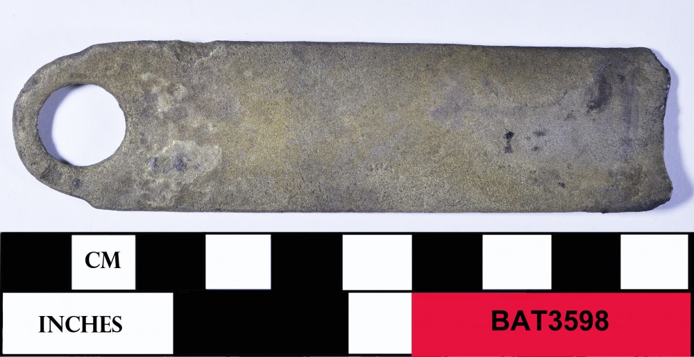 BAT3598 Copper/brass artefact recovered from Batavia