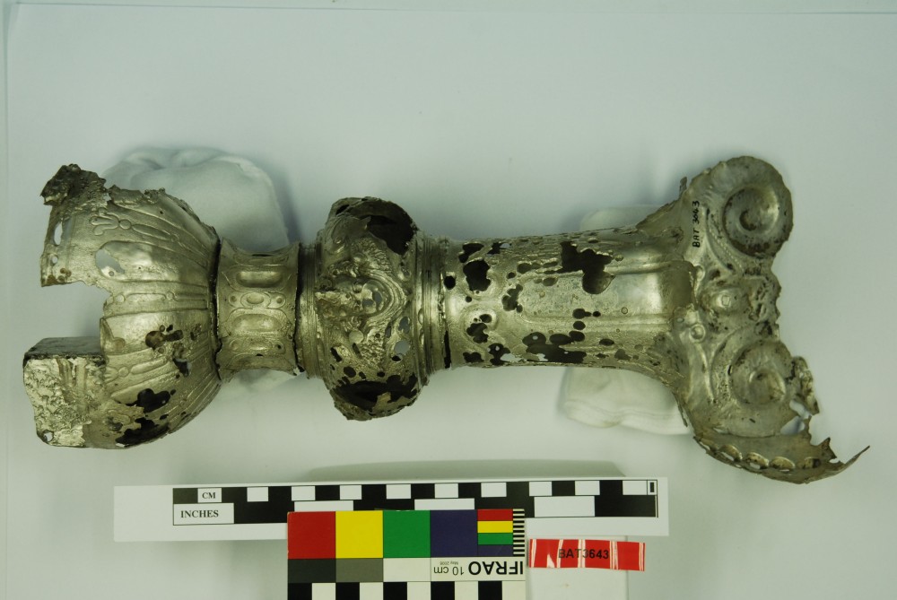 BAT3643 Silver artefact recovered from Batavia