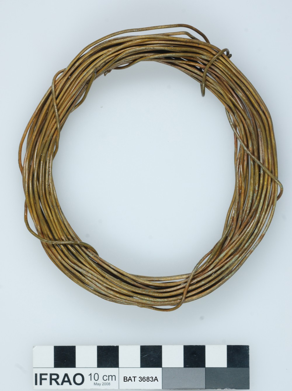 Copper/brass artefact recovered from Batavia
