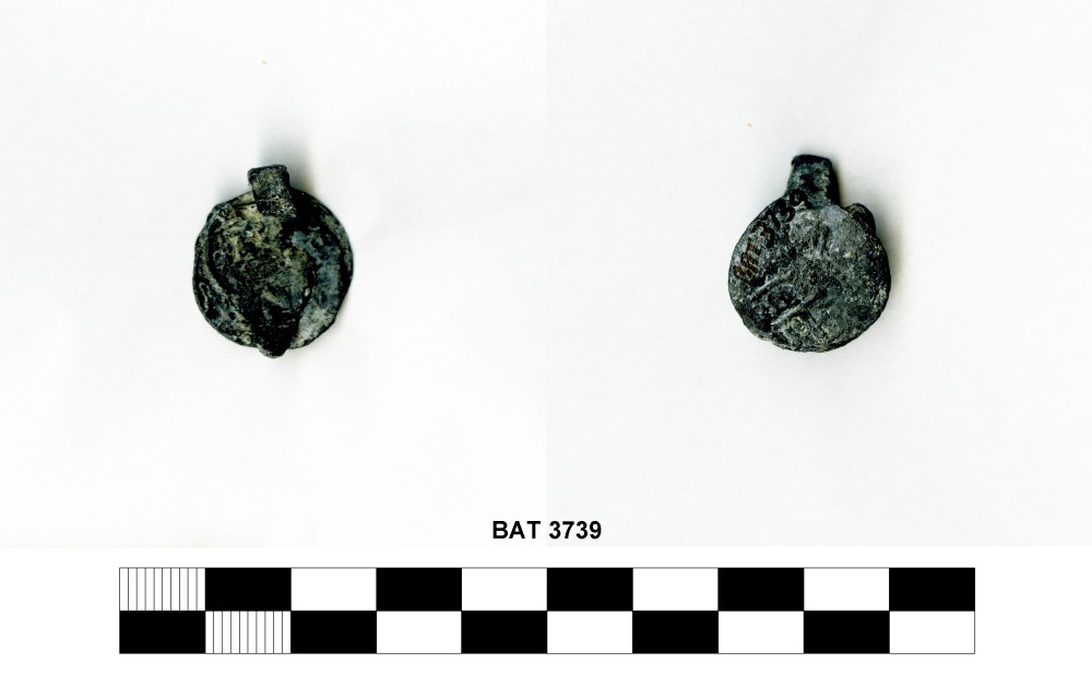 BAT3739 Lead artefact recovered from Batavia