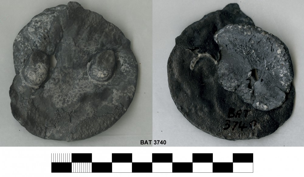 BAT3740 Lead artefact recovered from Batavia
