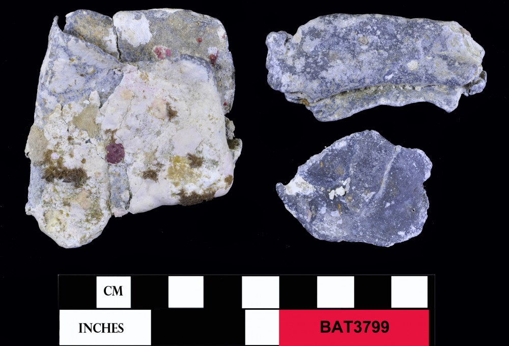 BAT3799 Lead artefact recovered from Batavia