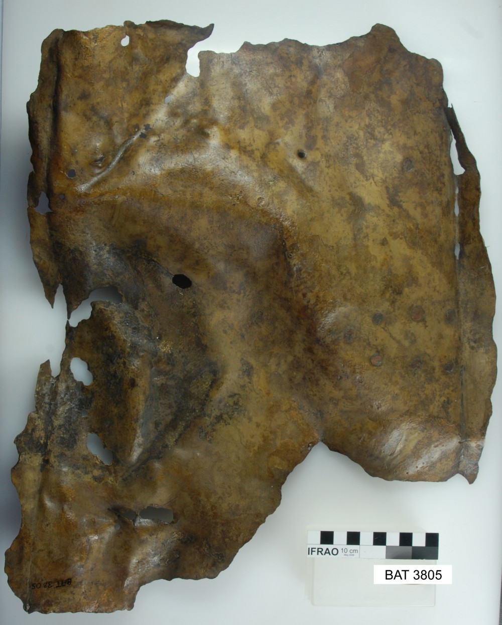 Copper/brass artefact recovered from Batavia