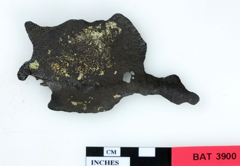 BAT3900 Copper/brass artefact recovered from Batavia