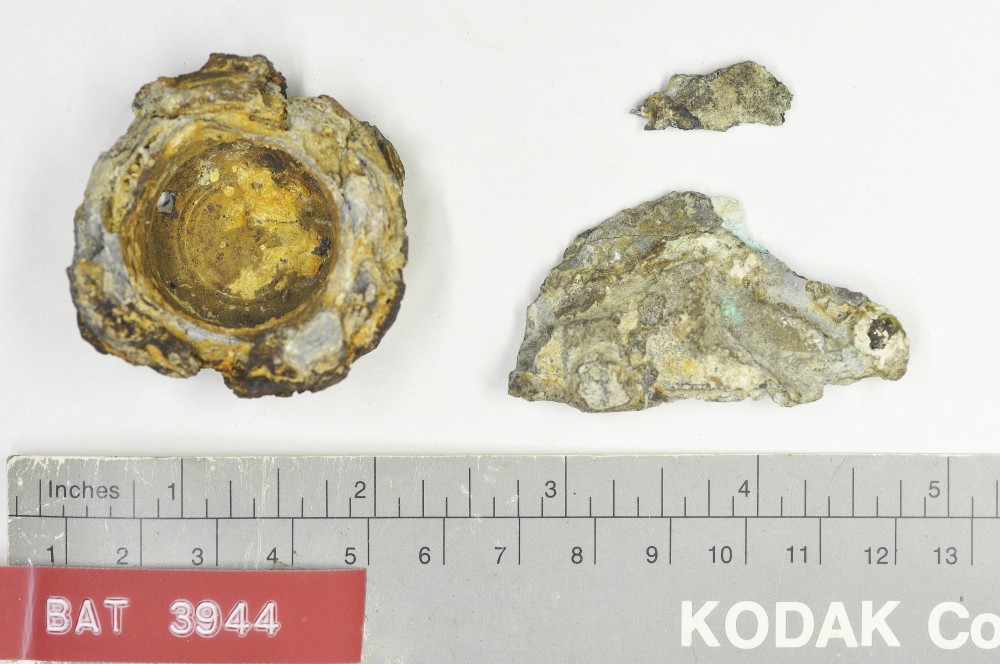 BAT3944 Pewter artefact recovered from Batavia