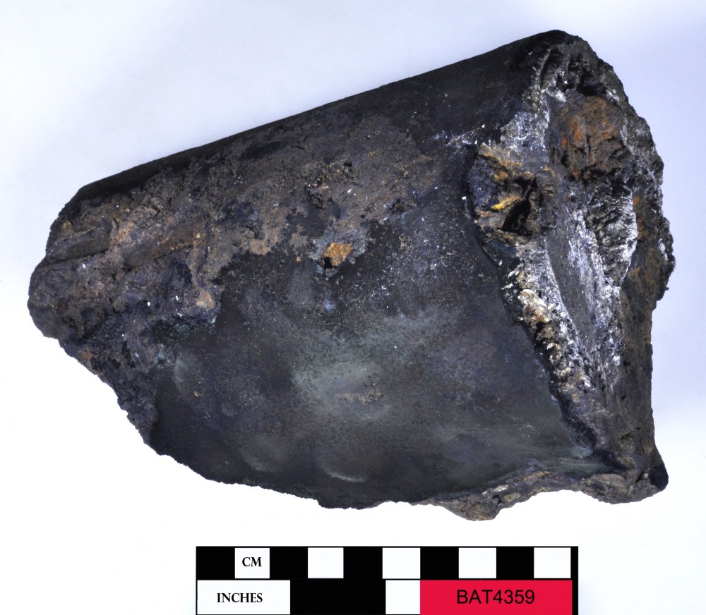 BAT4359 Copper/brass artefact recovered from Batavia