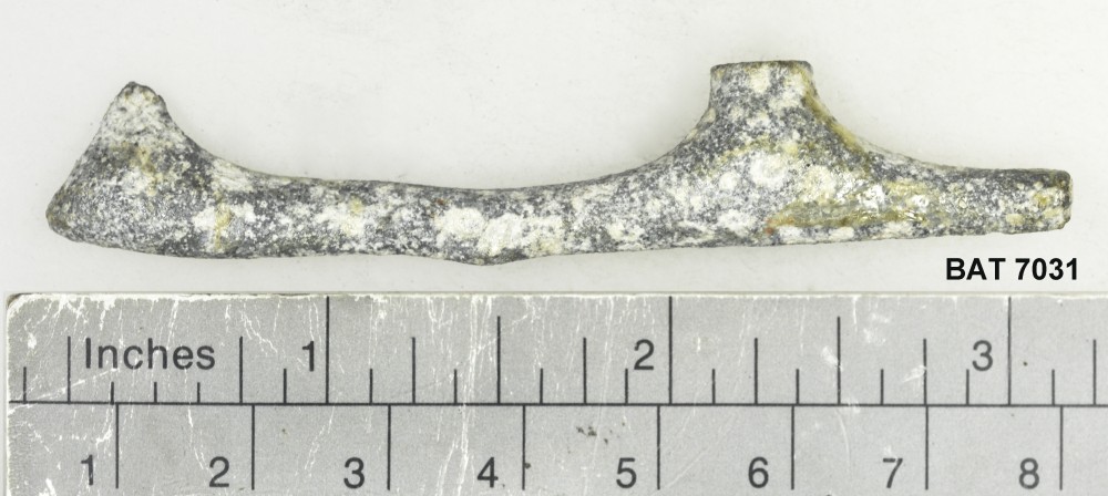 BAT7031 Lead artefact recovered from Batavia