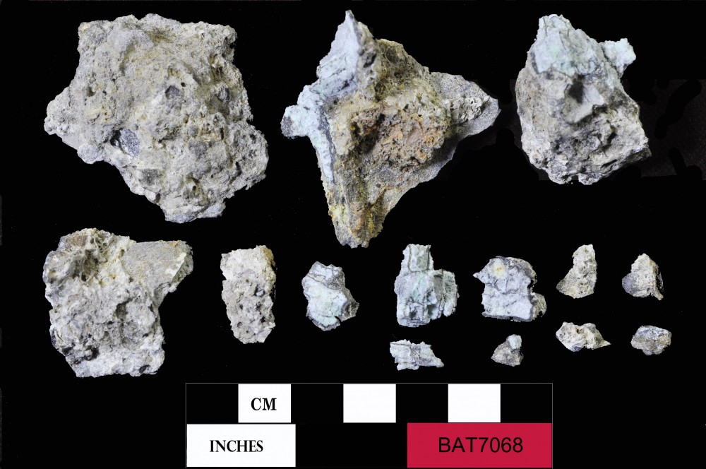 Pewter artefact recovered from Batavia