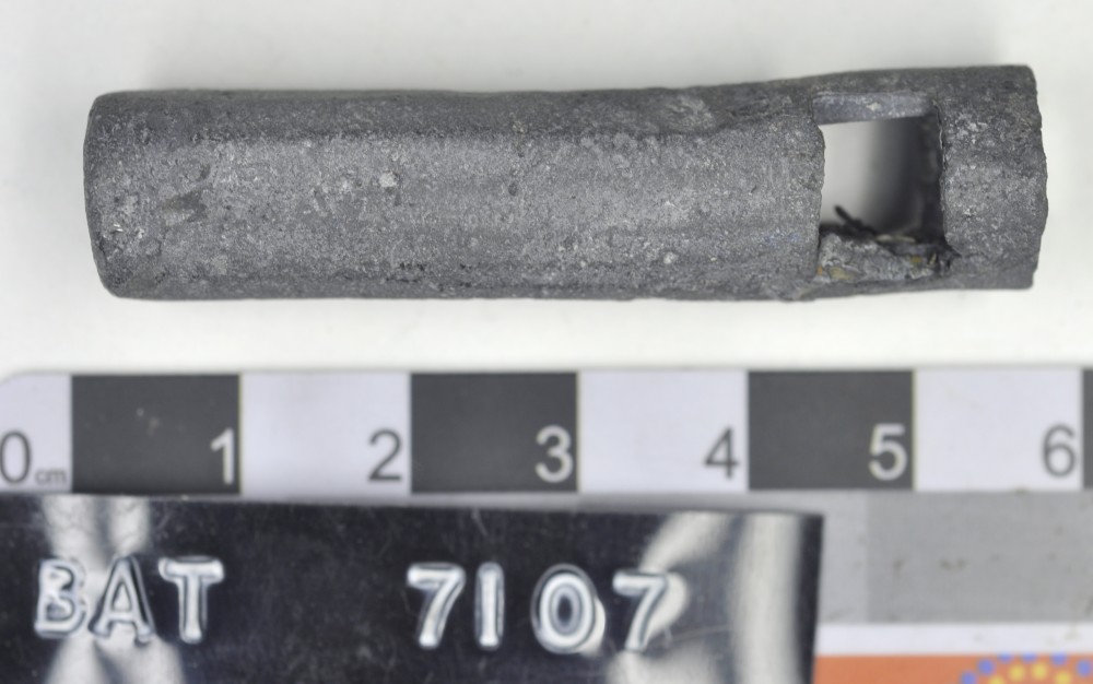 BAT7107 Lead artefact recovered from Batavia