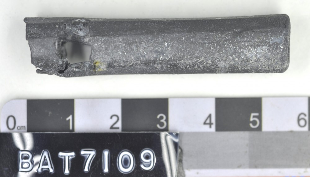 BAT7109 Lead artefact recovered from Batavia
