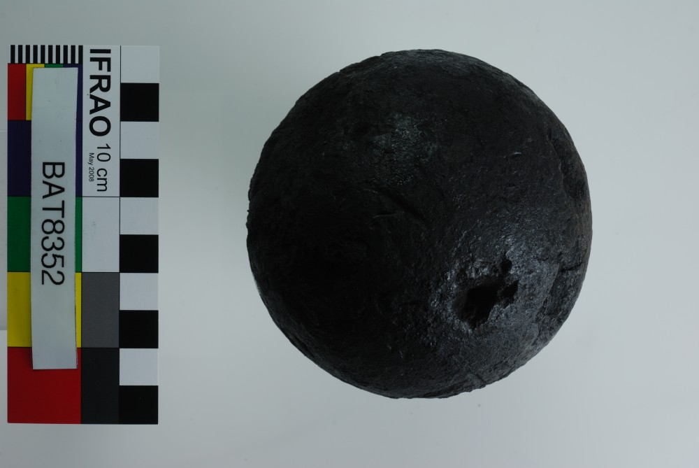 BAT8352 Armament artefact recovered from Batavia