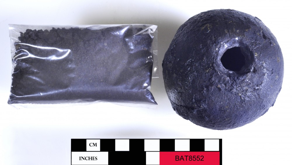 BAT8552 Armament artefact recovered from Batavia