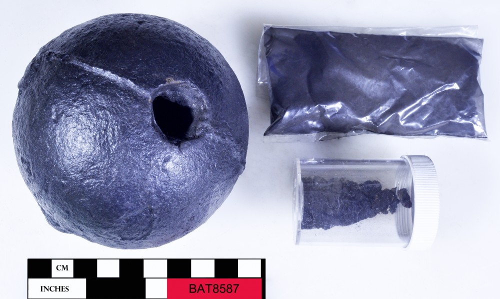 BAT8587 Armament artefact recovered from Batavia
