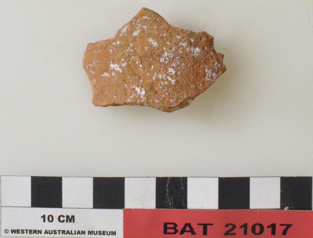 BAT21017 Majolica artefact recovered from Batavia