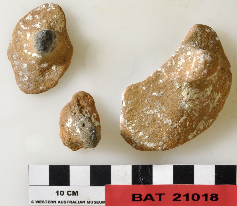 BAT21018 Earthenware artefact recovered from Batavia