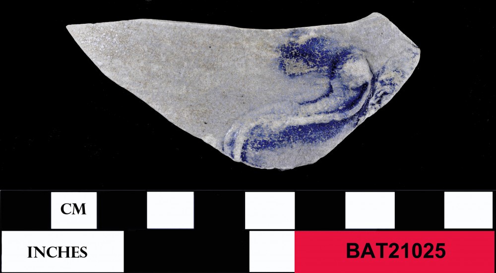 BAT21025 Stoneware artefact recovered from Batavia