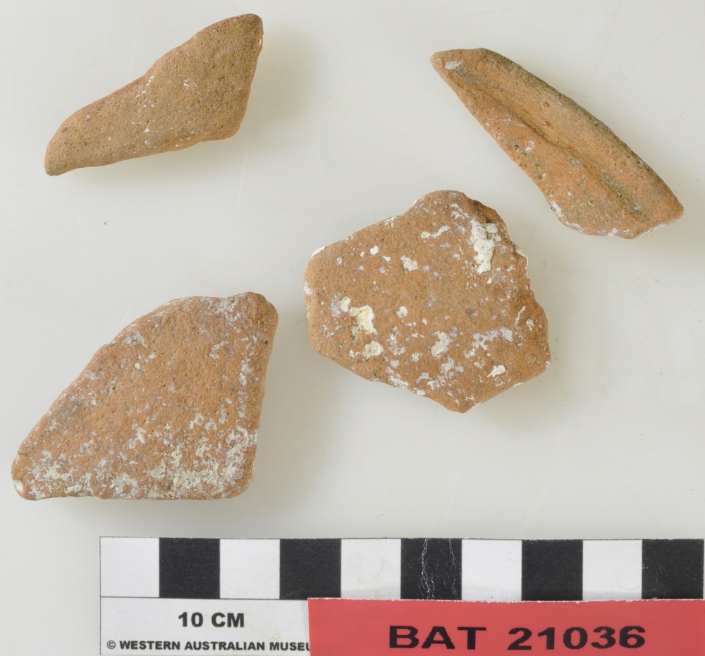 BAT21036 Earthenware artefact recovered from Batavia