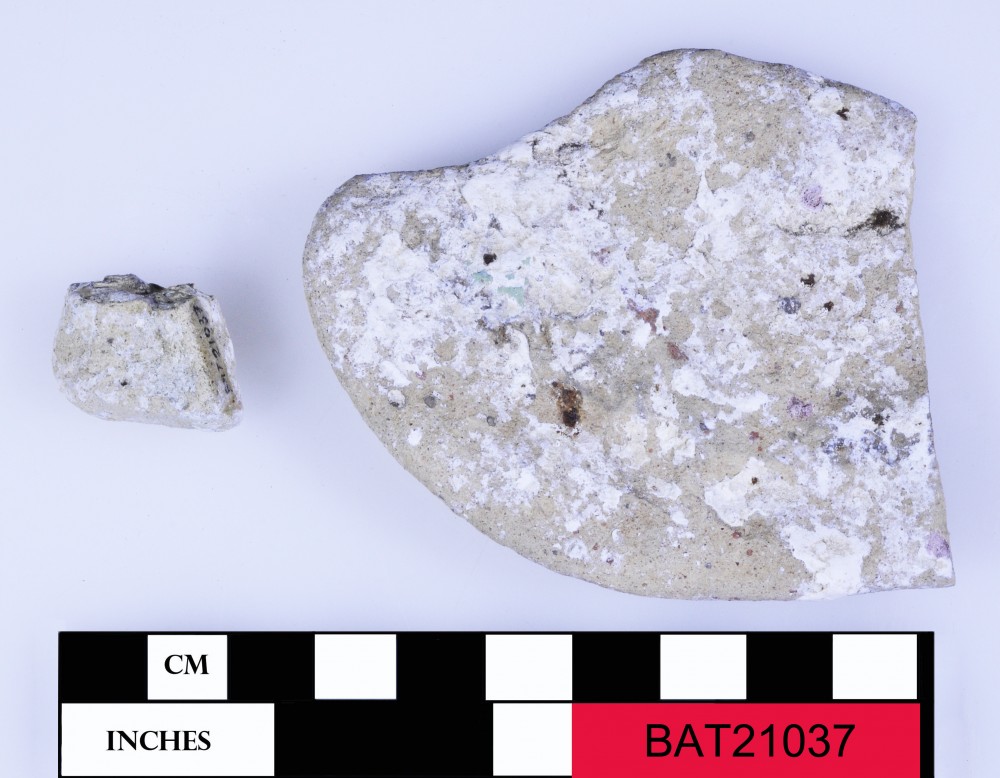 BAT21037 Majolica artefact recovered from Batavia