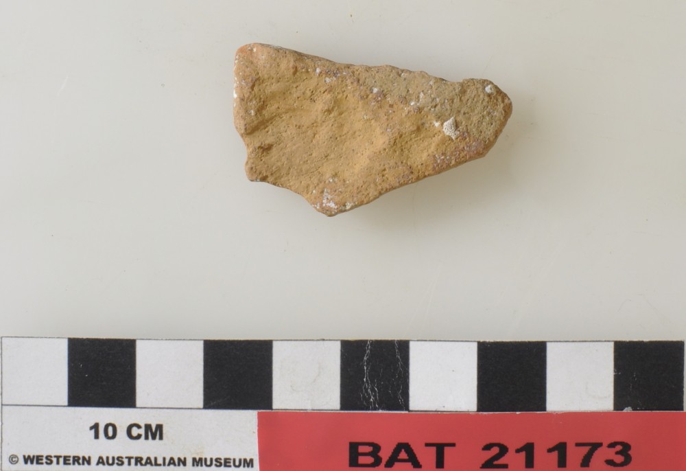 Majolica artefact recovered from Batavia