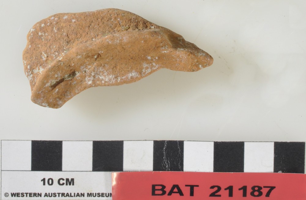 BAT21187 Earthenware artefact recovered from Batavia