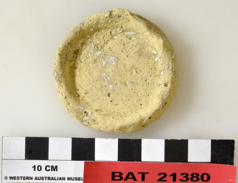 BAT21380 Majolica artefact recovered from Batavia