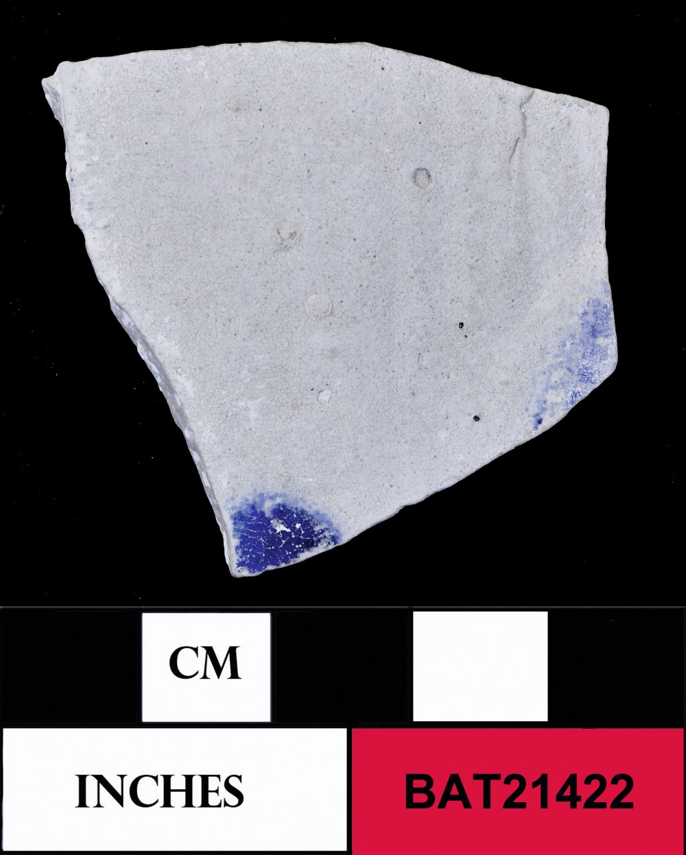 BAT21422 Stoneware artefact recovered from Batavia